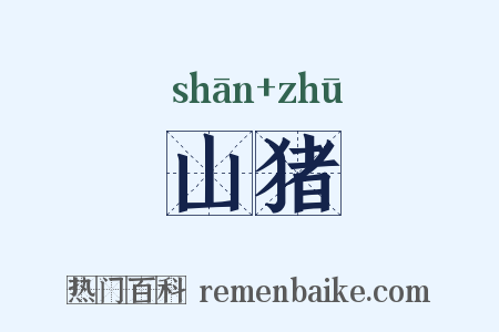 山猪是什么意思的图片